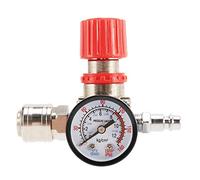 Doumneou Régulateur de pression 6,35 mm - Compresseur d'air - Régulateur de pression - Valve de réduction de pression - 3 trous - Raccord 12 bars