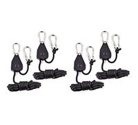 Doumneou Yoyo Lot de 4 suspensions robustes réglables à cliquet pour luminaires de culture
