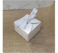 Dounia Mariage Boite à Dragée mariage bapteme naissance blanche 25 Pièces