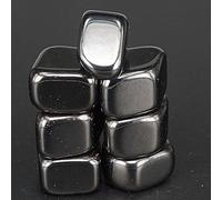DOUPE Décoration de Cristaux de guérison Magnétite Black Lodestone Magnétite Tomber Stone Wicca,Message Reiki Crystal Guérir 7pc