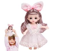 Doupée Mignonne - 13 s Conjointes Mobiles, s À La Mode pour S'habiller | Jouet Princesse De 6,3 Pouces avec De Belles Robes Et Ornements De Cheveux, Parfait pour Les Collections Et Décorat