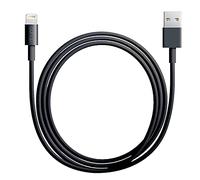 doupi 2x 2m de câble de chargeur USB 8 broches Données Câble compatible avec iPhone/iPad/iPad Air/iPad mini/iPod, Noir