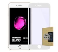 doupi 2X FullCover Protection Ecran pour iPhone SE (2022) / iPhone 8/7 (4,7 Pouces), [Pack de 2] Prime Film en Verre Trempé 0.3mm 9H Ultra Résistant Protecteur, Couverture complète, Blanc