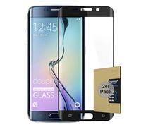 doupi 2X FullCover Protection Ecran pour Samsung Galaxy S6 Edge Plus, [Pack de 2] Prime Film en Verre Trempé 0.3mm 9H Ultra Résistant Protecteur, Couverture complète, Noir