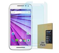 doupi 2X Protection Ecran pour Motorola Moto G (3rd. Gen.), [Pack de 2] Prime Film en Verre Trempé 0.3mm 9H Ultra Résistant Protecteur
