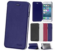 doupi Flip Cover pour iPhone 6 / 6S (4,7 Pouces), Étui à Rabat Magnétique Coque Style Livre Protection Housse avec Support, Bleu foncé