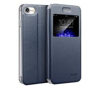 doupi Flip Cover pour iPhone 6 6S (4,7 Pouces), Étui à Rabat Magnétique Coque Style Livre Protection Housse avec Support, Bleu foncé