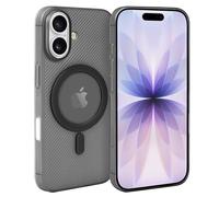 doupi pour iPhone 17 Coque Compatible MagSafe, Étui Téléphone Magnétique Ultra Fin, Coque Protectrice Mate Semi-Transparente avec Protection Caméra, Étui Magnétique Super Slim, Noir
