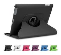 doupi Rotatif Housse pour iPad 2 3 4, Deluxe 360 Degrés Smart Coque de Protection Simili Cuir Coque Cover et Case, Noir