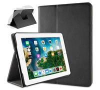doupi Rotatif Housse pour iPad 2 3 4, Deluxe 360 Degrés Smart Coque de Protection Simili Cuir Coque Cover et Case, noir Noir