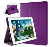 doupi Rotatif Housse pour iPad 2 3 4, Deluxe 360 Degrés Smart Coque de Protection Simili Cuir Coque Cover et Case, violet Violet