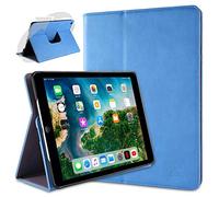 doupi Rotatif Housse pour iPad Air (1. Gen.), Deluxe 360 Degrés Smart Coque de Protection Simili Cuir Coque Cover et Case, Bleu