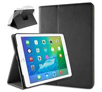 doupi Rotatif Housse pour iPad Air 2, Deluxe 360 Degrés Smart Coque de Protection Simili Cuir Coque Cover et Case, Noir