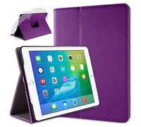 doupi Rotatif Housse pour iPad Air 2, Deluxe 360 Degrés Smart Coque de Protection Simili Cuir Coque Cover et Case, Violet