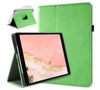 doupi Rotatif Housse pour iPad Pro (10,5 Pouces) & iPad Air 3 (2019), Deluxe 360 Degrés Smart Coque de Protection Simili Cuir Coque Cover et Case, Vert