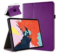 doupi Rotatif Housse pour iPad Pro 11 Pouces (2018), Deluxe 360 Degrés Smart Coque de Protection Simili Cuir Coque Cover et Case, Violet