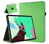 doupi Rotatif Housse pour iPad Pro 12,9 Pouces (2018), Deluxe 360 Degrés Smart Coque de Protection Simili Cuir Coque Cover et Case, Vert
