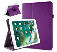 doupi Rotatif Housse pour iPad Pro (9,7 Pouces), Deluxe 360 Degrés Smart Coque de Protection Simili Cuir Coque Cover et Case, Violet