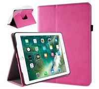 doupi Rotatif Housse pour iPad Pro (9,7 pouces), Deluxe 360 Degrés Smart Coque de Protection Simili Cuir Coque Cover et Case, rose