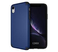 doupi Ultra Armor Coque pour iPhone XR (iPhone 10r) 6,1 Pouces, [Chargeur sans Fil Pris en Charge] Design Housse de Protection Bumper Case Cover, Bleu