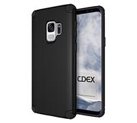 doupi Ultra Armor Coque pour Samsung Galaxy S9, Design Bumper Cover Case Housse de Protection, Noir