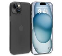 doupi Ultra Slim Coque compatibel avec iPhone 15 Plus (6,7 Pouces) - Finition Mate, Recharge sans Fil, Protection Cove, Noir