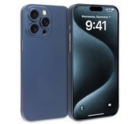 doupi Ultra Slim Coque compatibel avec iPhone 15 Pro (6,1 Pouces) - Finition Mate, Recharge sans Fil, Protection Cove, Bleu