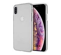 doupi UltraSlim AllClear Coque Compatible avec iPhone XS Max (iPhone 10s Max) 6,5 Pouces, TPU Silicone Ultra Mince et Ultra léger Bumper Cover Housse de Protection, Transparent