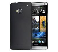 doupi UltraSlim Coque Compatible avec HTC One (M8) Fin Mat Ultra Mince et Ultra léger Bumper Cover Housse de Protection Shell Coque, Noir