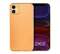doupi UltraSlim Coque Compatible avec iPhone 11 (6,1 Pouces), Fin Mat Ultra Mince et Ultra léger Bumper Cover Housse de Protection, Orange