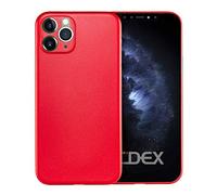 doupi UltraSlim Coque Compatible avec iPhone 11 Pro Max (6,5 Pouces), Fin Mat Ultra Mince et Ultra léger Bumper Cover Housse de Protection, Rouge