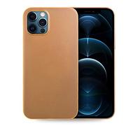 doupi UltraSlim Coque Compatible avec iPhone 12 Pro Max (6,7 Pouces), Fin Mat Ultra Mince et Ultra léger Bumper Cover Housse de Protection, Orange