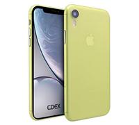 doupi UltraSlim Coque Compatible avec iPhone XR (iPhone 10r) 6,1 Pouces, Fin Mat Ultra Mince et Ultra léger Bumper Cover Housse de Protection, Jaune