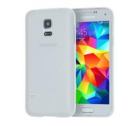 doupi UltraSlim Coque Compatible avec Samsung Galaxy S5 Mini, Fin Mat Ultra Mince et Ultra léger Bumper Cover Housse de Protection, Blanc