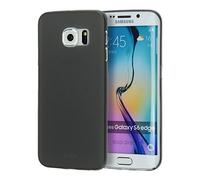 doupi UltraSlim Coque Compatible avec Samsung Galaxy S6 Edge (arqué) Fin Mat Ultra Mince et Ultra léger Bumper Cover Housse de Protection Shell Coque, Noir