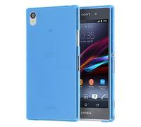 doupi UltraSlim Coque Compatible avec Sony Xperia Z1 (5,0 Pouces) Fin Mat Ultra Mince et Ultra léger Bumper Cover Housse de Protection Shell Coque, Bleu