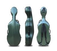 DouscsChart Étui de violoncelle professionnel 4/4 en fibre de carbone ultra léger et durable à coque rigide pour violoncellistes, musique, école, étudiants, étanche et résistant aux chocs, avec