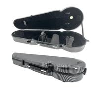 DouscsChart Étui pour alto en fibre de carbone - 40,6 cm - Coque rigide solide - Design portable - Colophane et accessoires - Deux supports pour archet - Marron