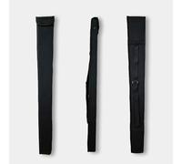 DouscsChart Étui pour archet de contrebasse droite - Boîte de protection rigide avec doublure en velours, légère et durable, s'adapte à 1 archet (77,5 cm x 9 cm x 3,8 cm) - Intérieur rouge/noir (noir)