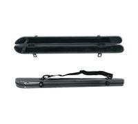 DouscsChart Étui pour archet de violon 4/4 en fibre de carbone blanche pouvant contenir 2 archets avec bandoulière réglable - Protection de voyage légère pour archets de violon et archets de