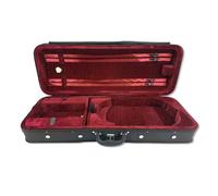 DouscsChart Étui professionnel pour alto 4/4 avec hygromètre résistant aux chocs et étanche à coque rigide, design sac à dos, 4 supports d'archet, poche de rangement pour alto électrique classique