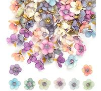 DOUSELLA 120 PCS Tête de Marguerite Artificielle Petite Fleur Artificielle en Soie Fausse Tête de Fleur de Marguerite Tête de Fleur Artificielle Mini Fleurs Artificielles Deco Mariage pour Fête, 2cm