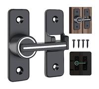 DOUSELLA Verrou Porte Coulissante Lumineux Verrou Serrure de Fermeture Porte Boulon de Verrouillage de Boucle en Alliage de Zinc Loquet de Serrure de Porte à 180 Degrés avec 4 Vis pour Porte Fenêtre