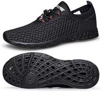 DOUSSPRT Chaussures Aquatiques à séchage Rapide pour Homme, Noir (Allblack 3), 48 EU