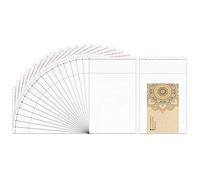 Doutop OPP Lot de 500 petits sacs adhésifs en cellophane transparent pour bijoux, boucles d'oreilles, bonbons, boulangerie, bougie, savon, biscuits, 8 tailles au choix