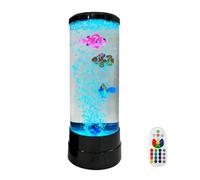 douuyaoo Lampe de Poisson à Bulles, Lampe d'aquarium de Poisson pour Enfants, Cadeau USB 16 Couleurs Vives, veilleuse, Lampe d'ambiance pour décoration de, Cadeaux pour Enfants ou Audlts