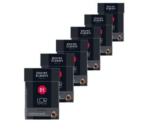Douwe Egberts L´OR Espresso Supremo, Lot de 6, 6 x 10 Capsules, compatibles avec machines Nespresso