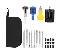 DouWen MO 13 pièces Kit professionnel de réparation de montres, ensemble complet d’outils pour montres avec ajusteur de bracelet, ouvre-batterie, démonte-joint, outils portables en alliage p