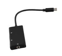 DouWen MO Adaptateur Audio USB-C 3 en 1 avec Double Port Type-C et Prise Jack auxiliaire de 3,5 mm, répartiteur de Casque à Charge Rapide pour écouter et Charger simultanément sur Les appare