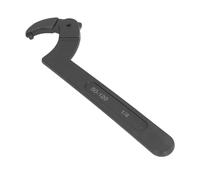 DouWen MO Adjustable C Type Hook Spanner, Adjustable Hook Wrench with Ergonomic Handle, 2 to 4 3/4 in CRV Round Head Wrench for Vehicle Machinery Maintenance, Shock Absorber and Bearing Repa